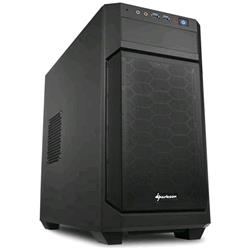 Sharkoon V1000 - Midi Tower - micro ATX - ohne Netzteil - Schwarz - USB/Audio