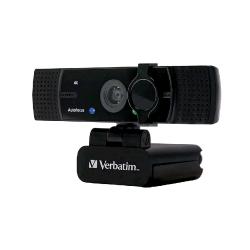 Verbatim 49580 webcam 3840 x 2160 Pixel USB 2.0 Nero (Verbatim AWC-03 Ultra HD 4K Autofocus Webcam with Dual Mic)
