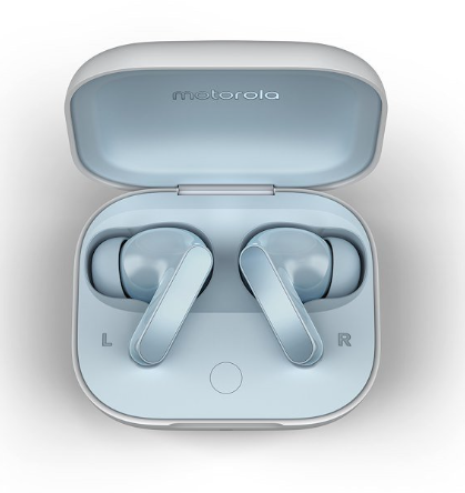 Motorola Auricolari Moto Buds Bass Glacier Blu