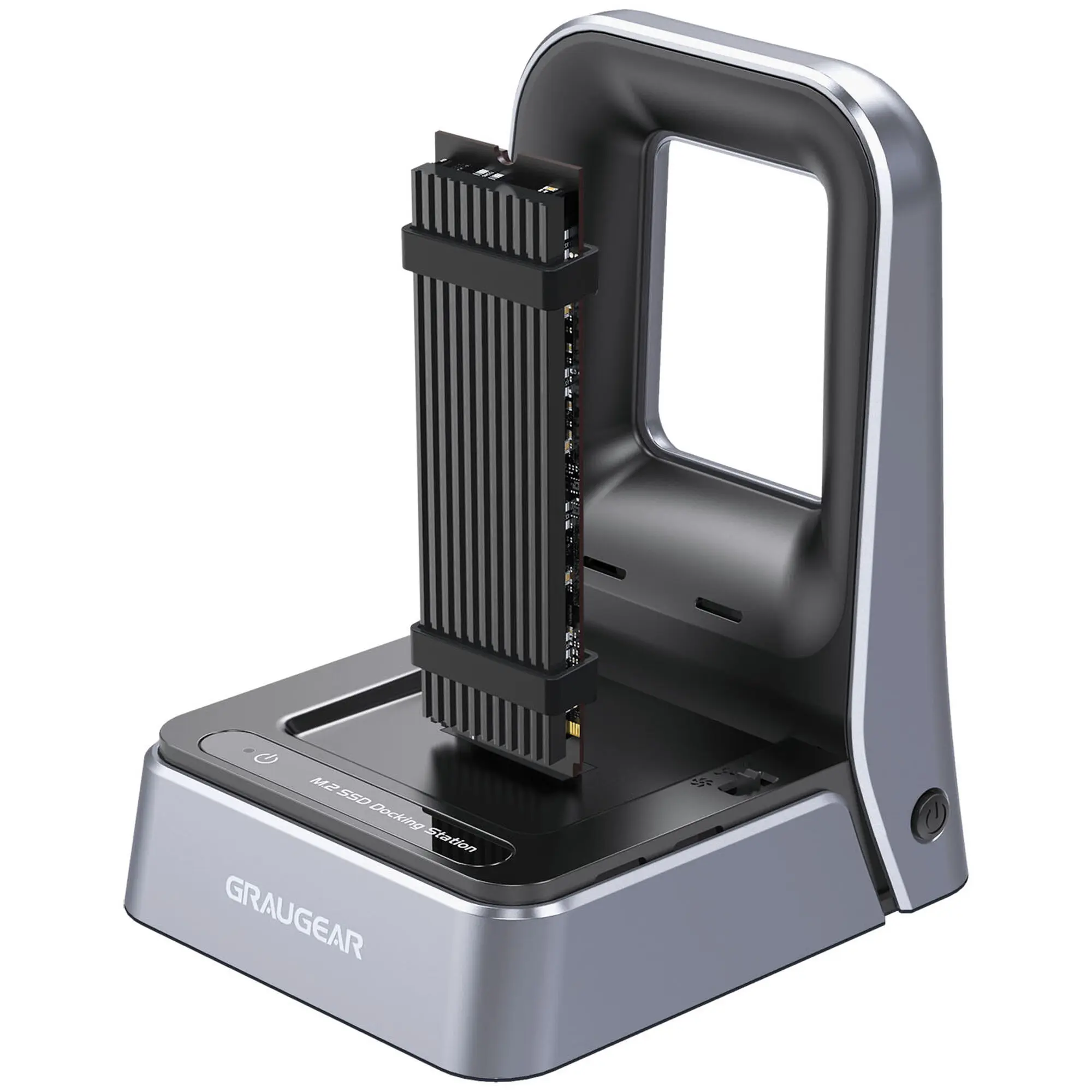 Graugear G-M2DK2-40G Docking Station M.2 NVMe, USB4 PCIe Gen4x4 con Raffreddamento Attivo - Nero