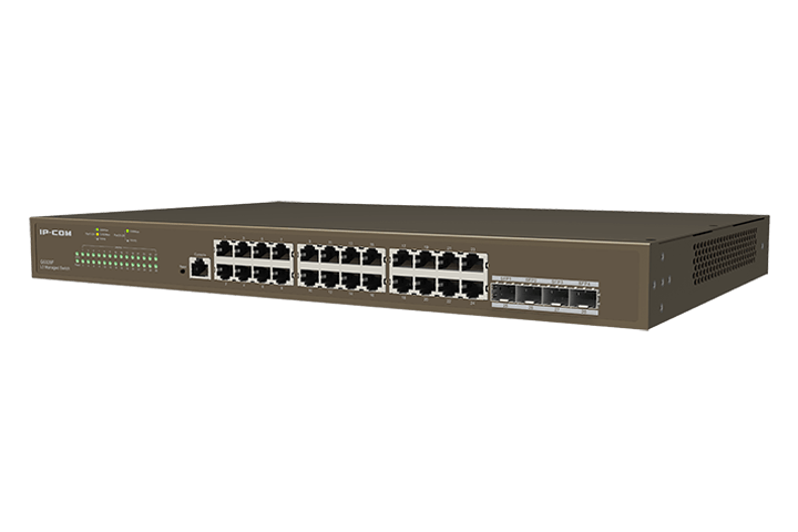 SWITCH IP-COM G5328F 24P GIGABIT+4P SFP 1P Console, L3 Cloud Managed