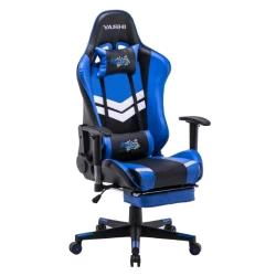 SEDIA GAMING seduta imbottita girevole con poggiatesta, elev a gas, monoleva, recl fino a 180Â°, supp collo/schiena, ...