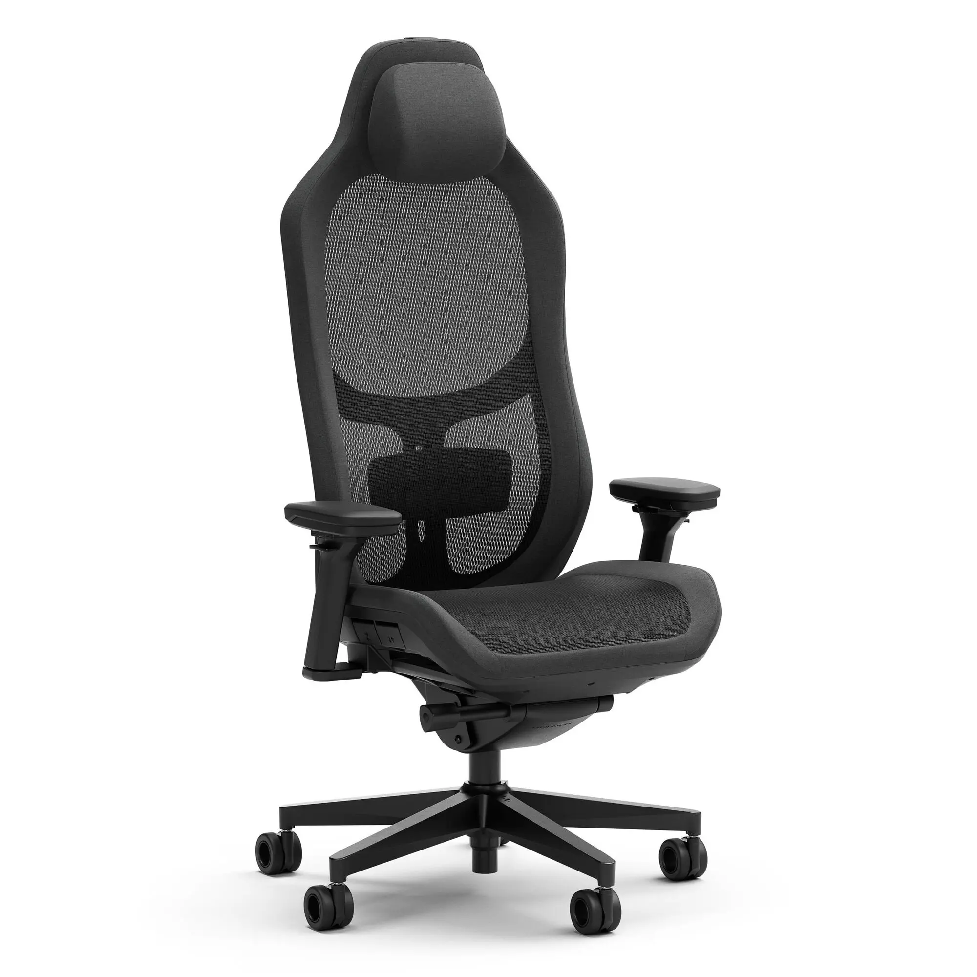 Fractal Design Refine Mesh - Sedia Gaming Ergonomica con Schienale in Mesh, Braccioli 4D e Supporto Lombare - Nero