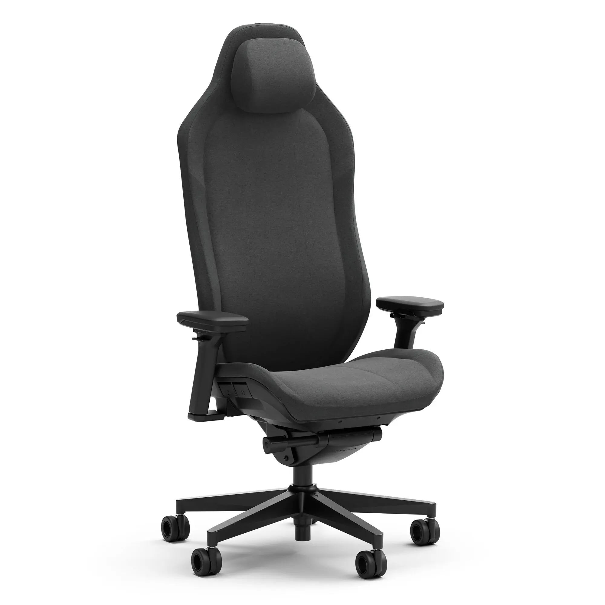 Fractal Design Refine - Sedia Gaming Ergonomica con Braccioli 4D, Schienale in Tessuto e Lordosi Integrata - Nero