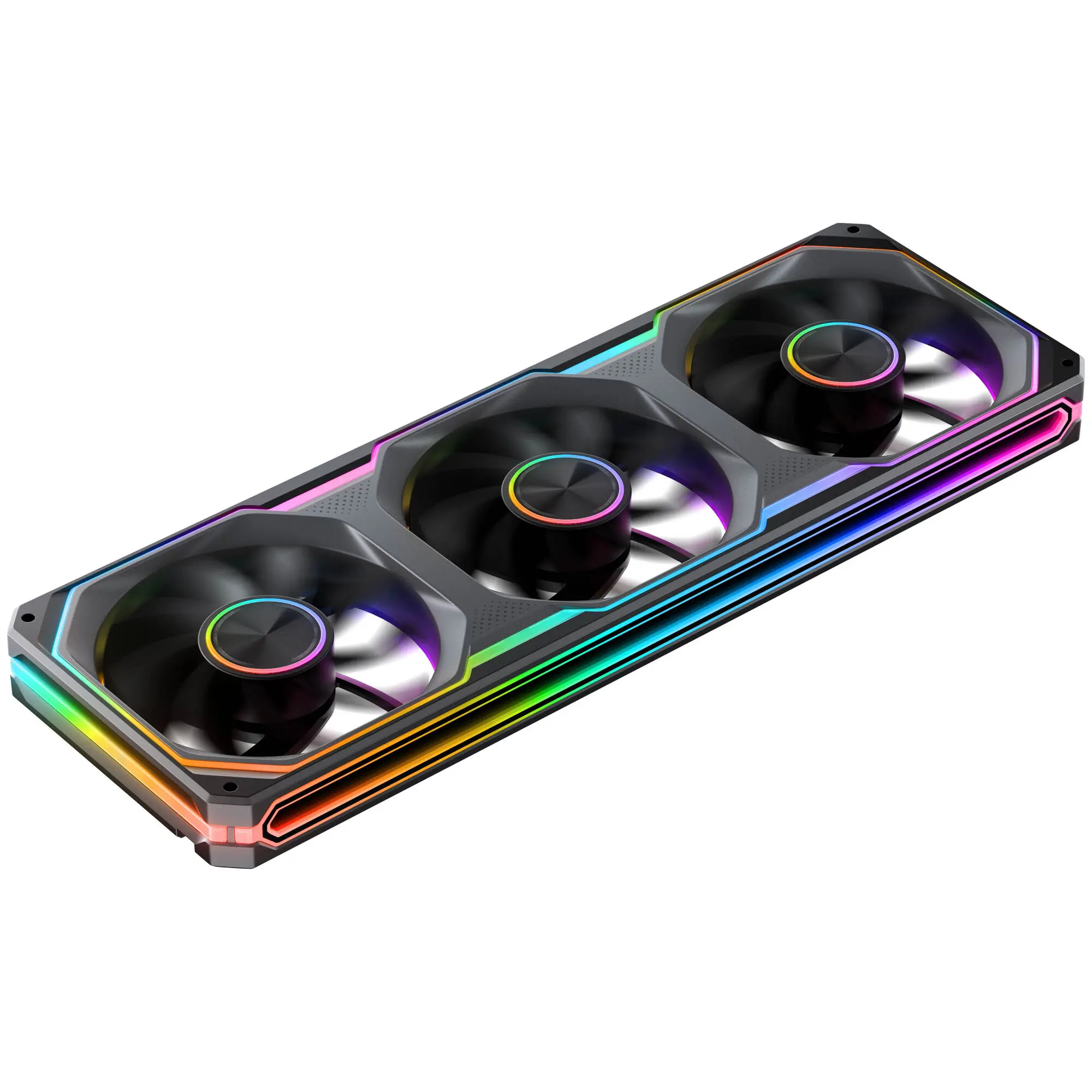 Jonsbo XA-360 Ventola PWM ARGB Reverse, 360mm (3x 120) - Nero