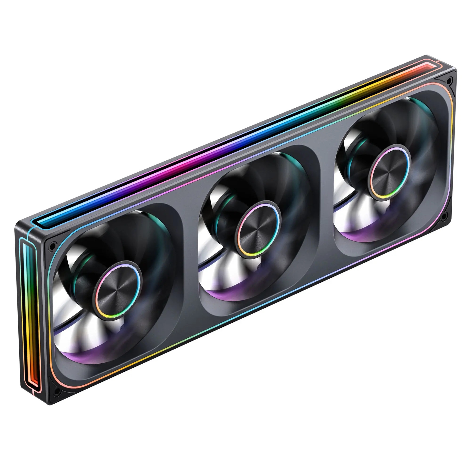 Jonsbo ZA-360 Infinity Mirror ARGB PWM Reverse, 360mm (3x 120) - Nero