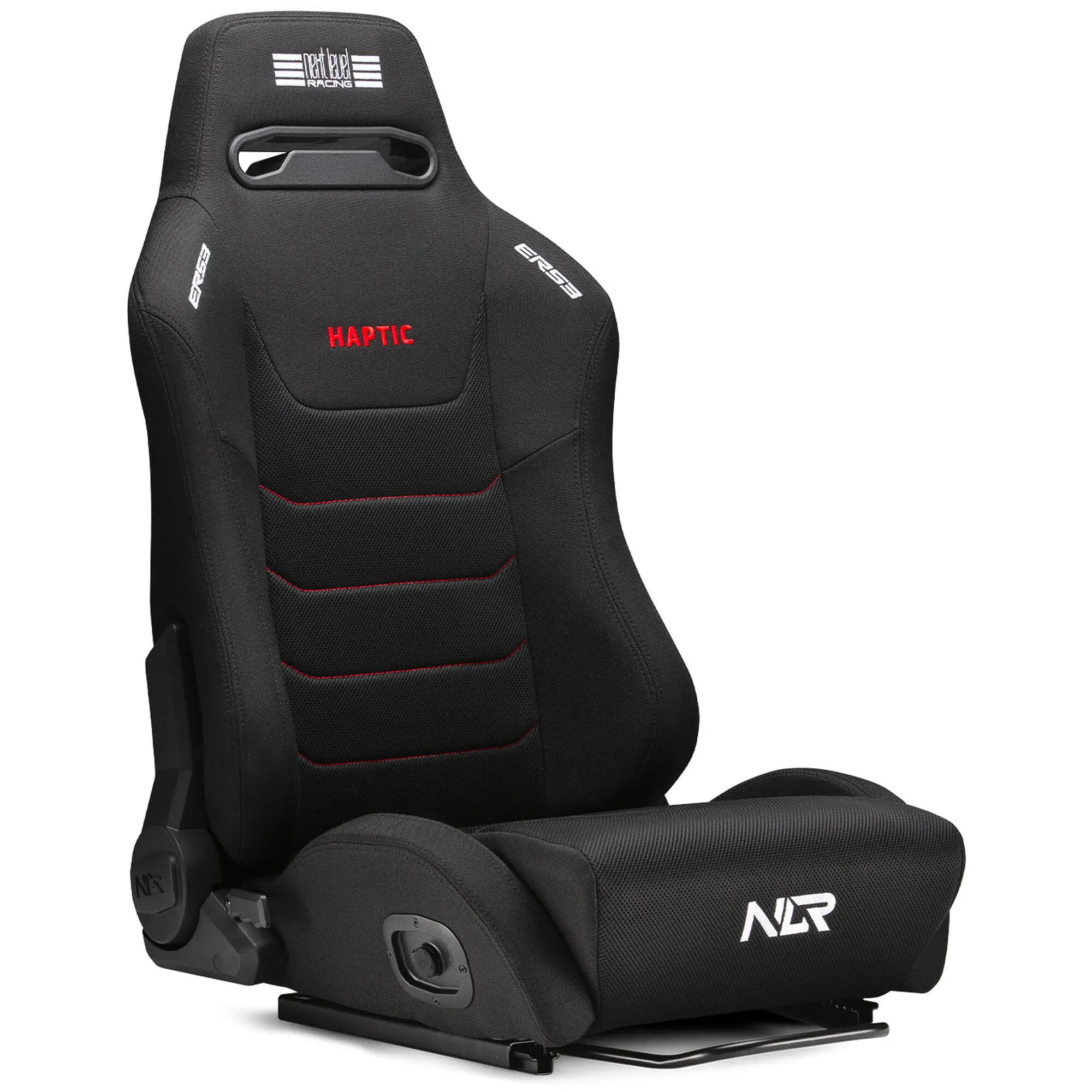 Next Level Racing ERS3 Haptic - Sedile Sim Racing con 8 Motori Aptici, Mesh SIMAERO e Software HFS - Nero