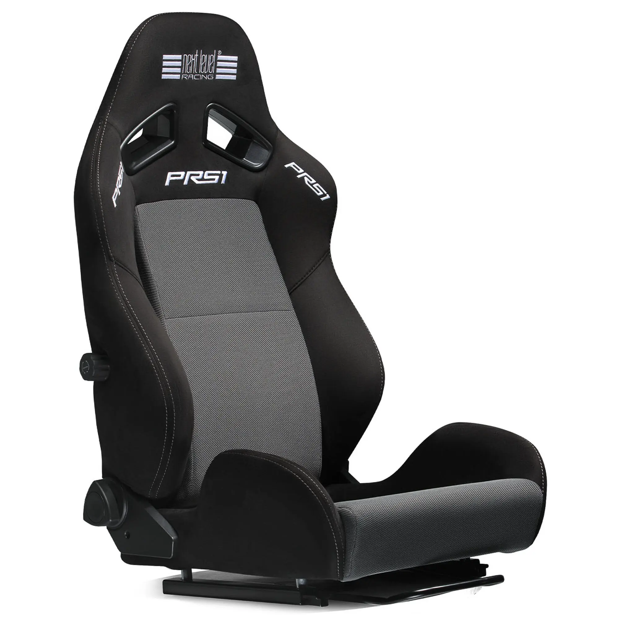 Next Level Racing PRS1 Performance Reclining - Sedile Sim Racing con Schienale Reclinabile e Tessuto Mesh - Nero