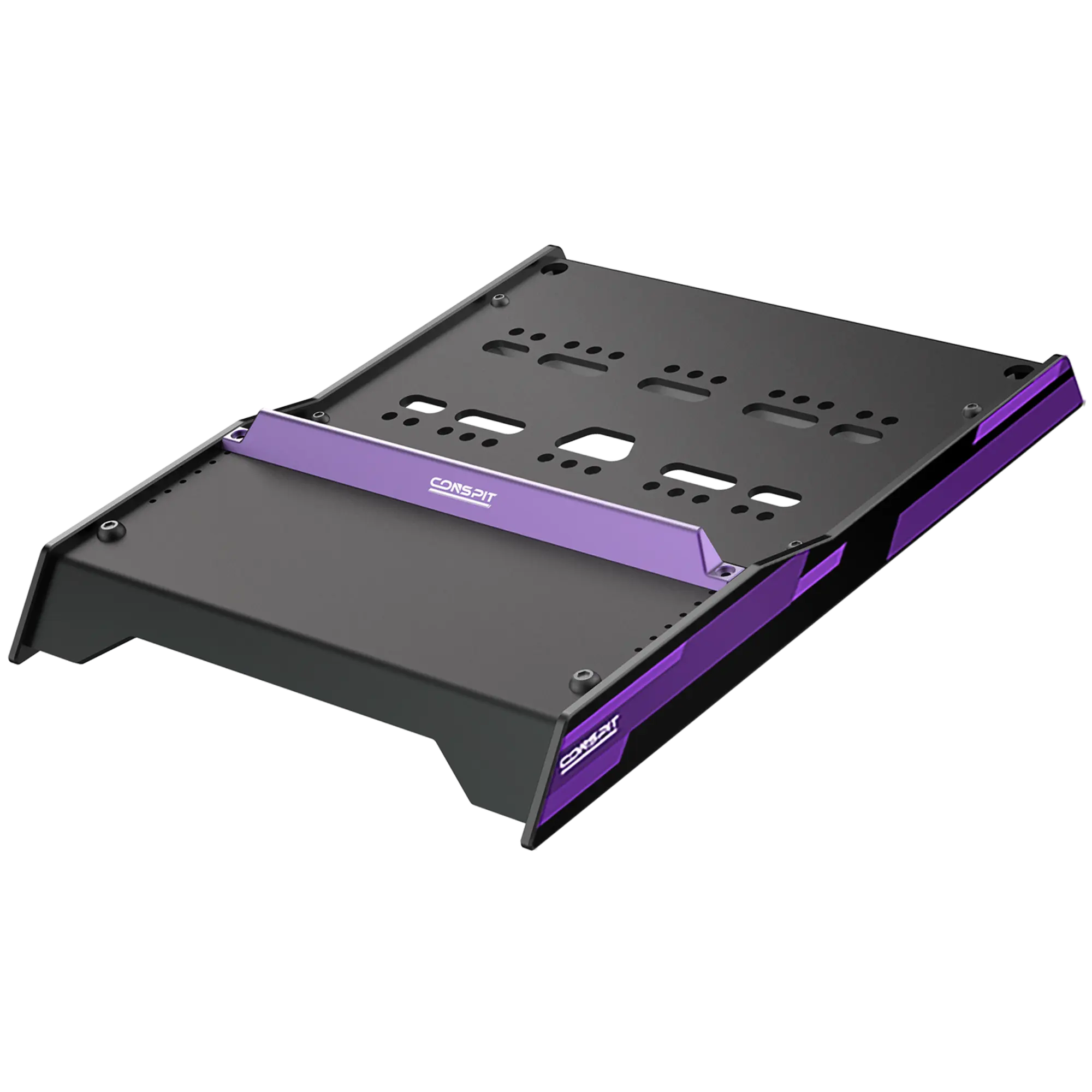 Conspit Aluminium Baseplate per CPP LITE 3 - Piastra di Montaggio Pedaliera Sim Racing in Alluminio - Nero