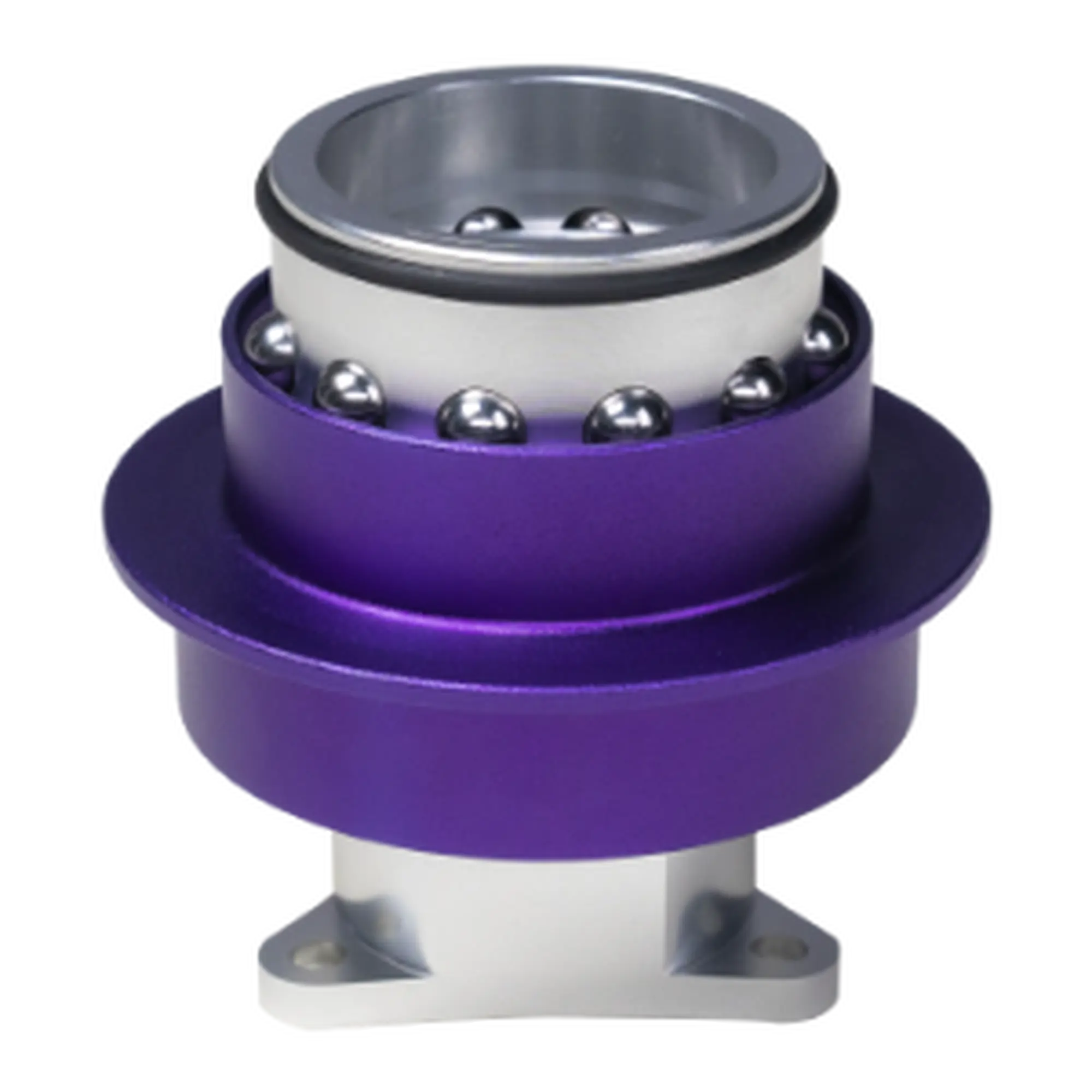 Conspit CDR Quick Release - Adattatore Quick Release in Lega di Alluminio con PCD 50mm per Volanti Sim Racing - Lilla/Argento