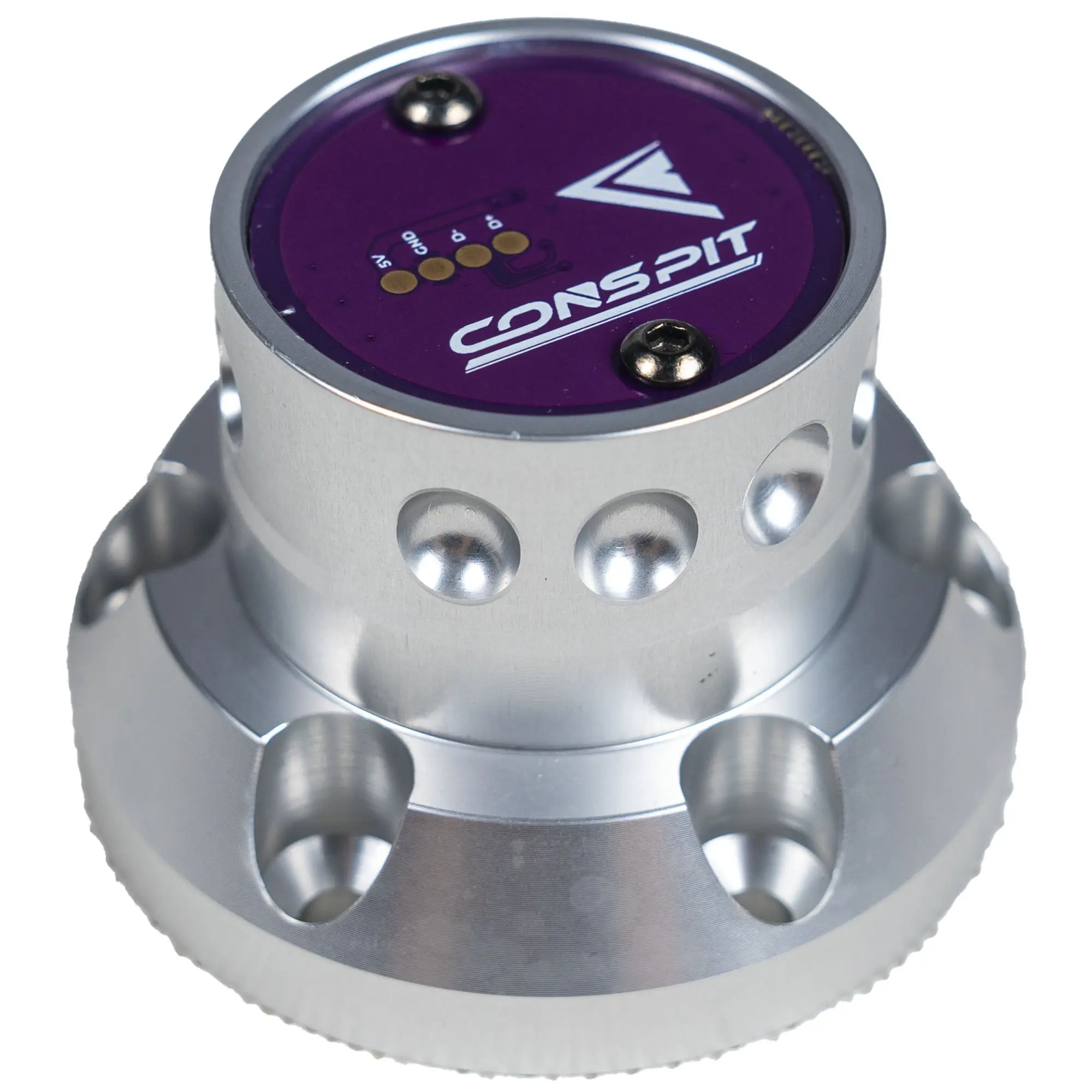 Conspit CDR Wheelbase-Side - Meccanismo Quick-Release Wheelbase in Lega di Alluminio per Wheelbase ARES - Argento