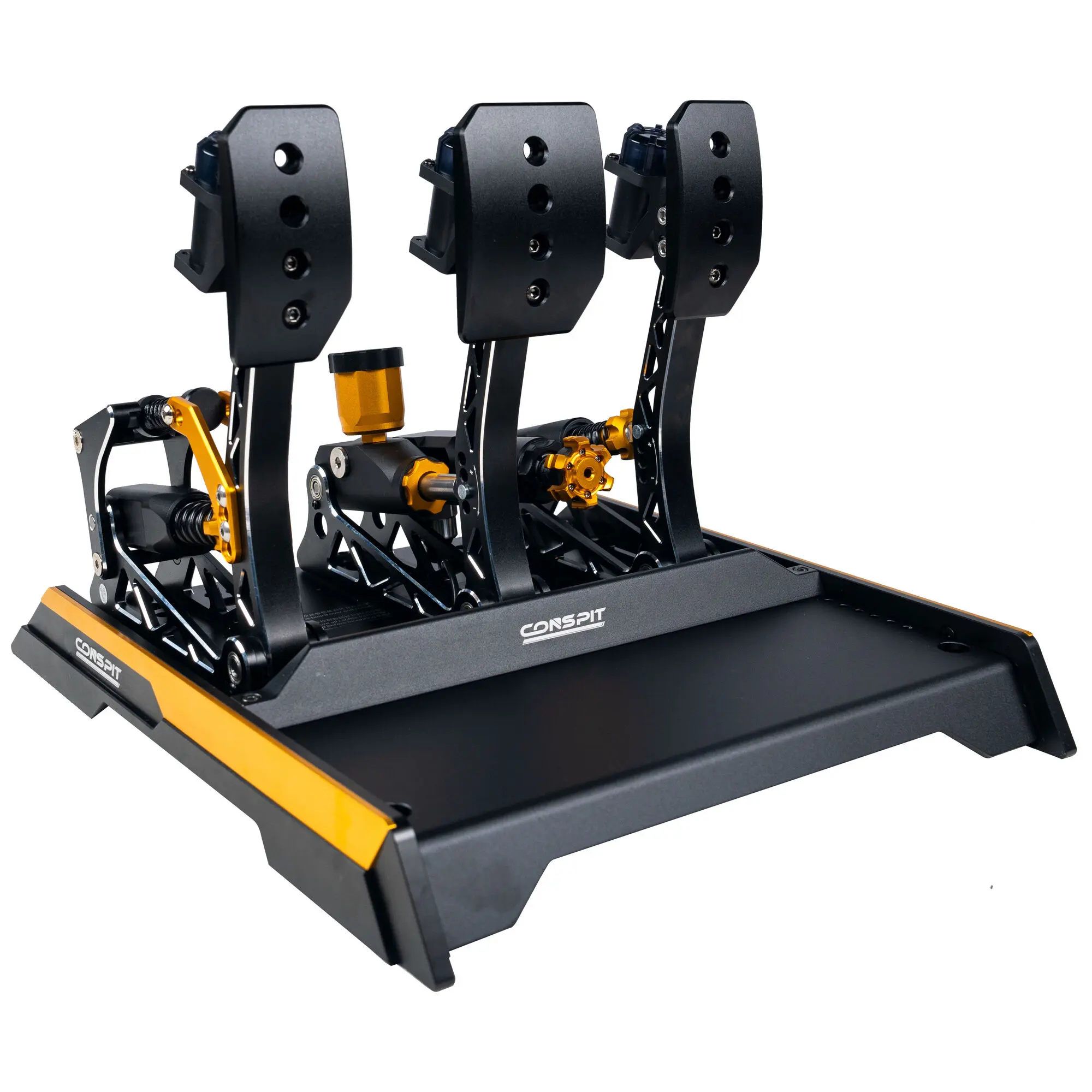 Conspit CPP EVO 3 V2 - Pedaliera Sim Racing con Freno Idraulico e Pedale Frizione - Nero