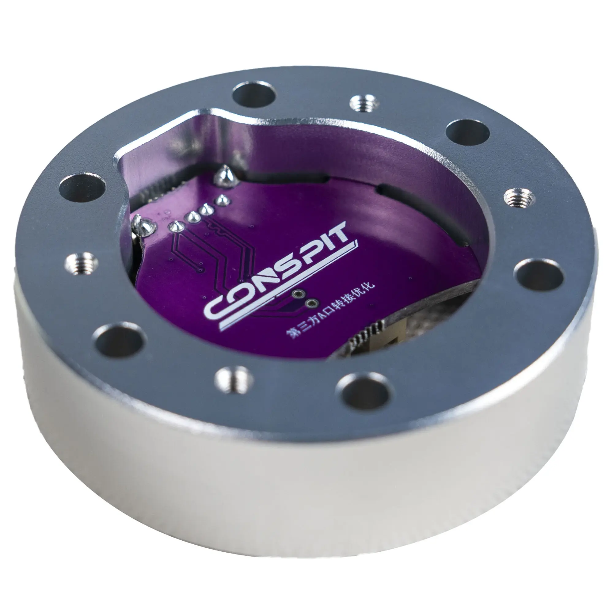 Conspit USB-A Adapter Spacer - Adattatore Distanziale in Alluminio per Wheelbase ARES, compatibile con volanti USB - Silver