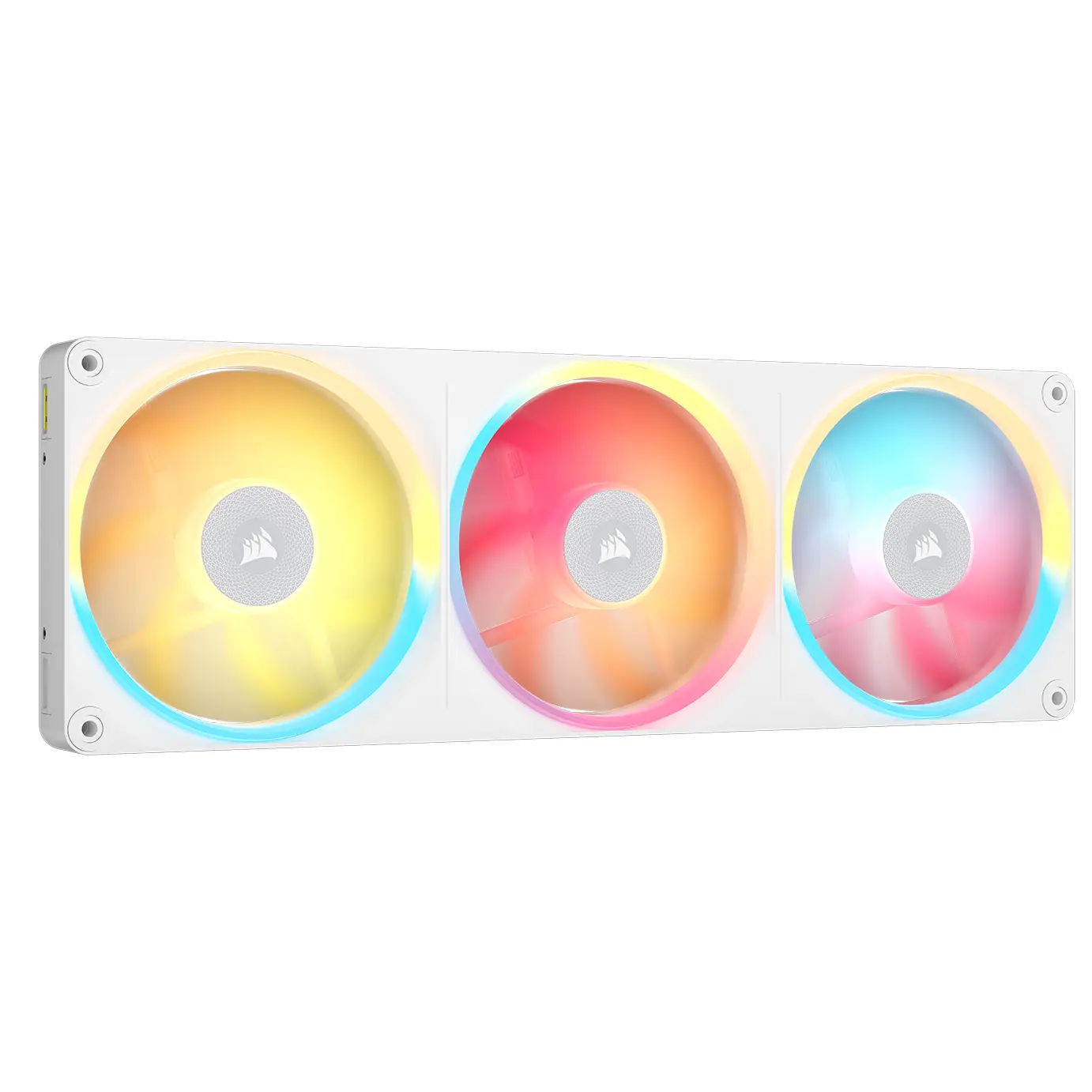 Corsair iCUE LINK LX360-R RGB, Ventole PWM Reverse Unified Frame, Triple Fan, Bianca - 360mm