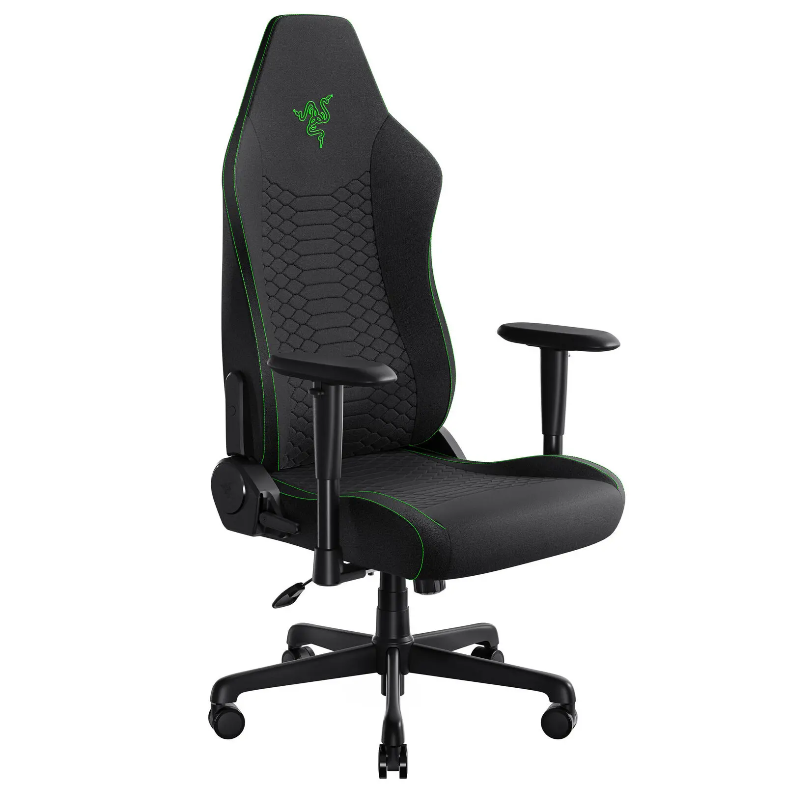 Razer Iskur V2 X - Sedia Gaming in Tessuto con Supporto Lombare Integrato e Schienale Reclinabile 152° - Nero