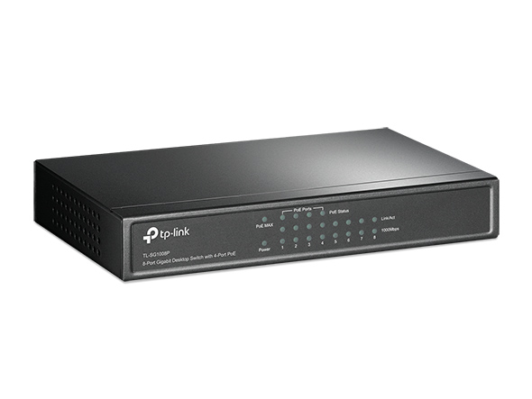 TP-Link Switch 8x GE TL-SG1008P (POE) v7.4 (TL-SG1008P(UN))