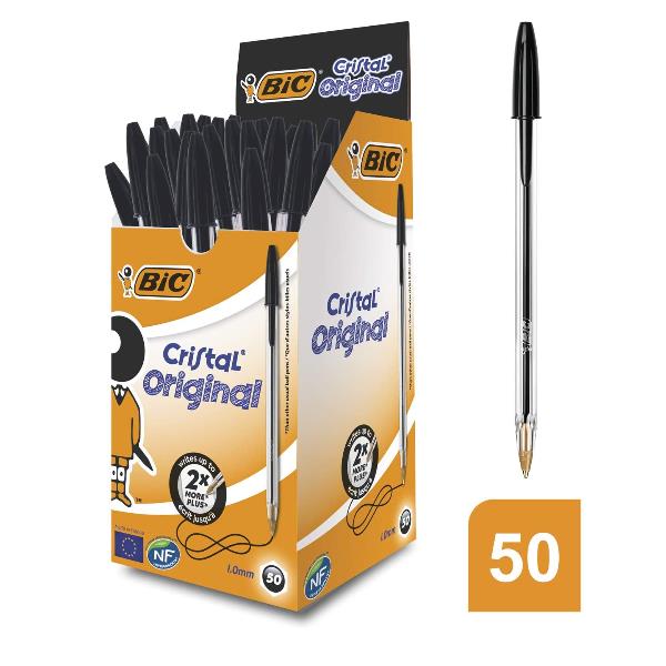 PENNA A SFERA CRISTAL NERA (50 PEZZI)