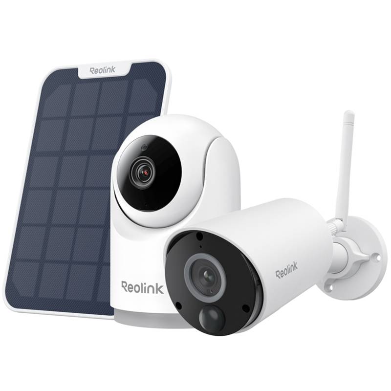TELECAMERA SORVEGLIANZA E-SERIES E321 + ARGUS B320 WIFI A BATTERIA CON PANNELLO SOLARE ( REOWIFIKITE321B320SP)