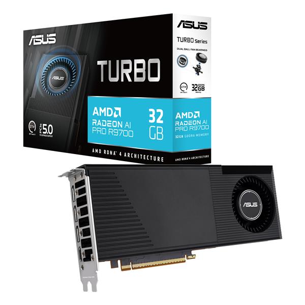 ASUS Turbo -AI-PRO-R9700-32G, Radeon AI PRO R9700, 32 …