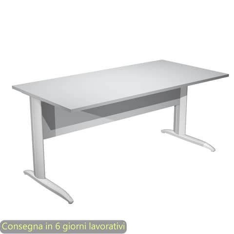 Scrivania lineare Easy - 160 x 80 x …