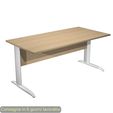 Scrivania lineare Easy - 160 x 80 x …