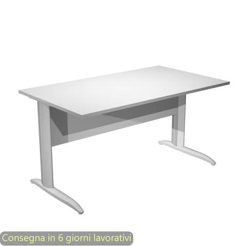 Scrivania lineare Easy - 140 x 80 x …