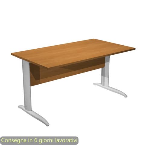 Scrivania lineare Easy - 140 x 80 x …