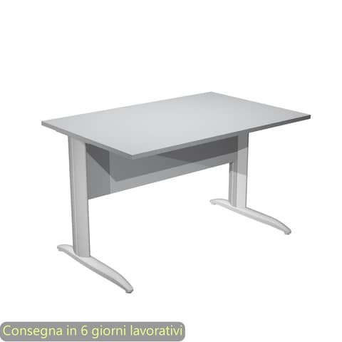 Scrivania lineare Easy - 120 x 80 x …