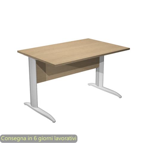 Scrivania lineare Easy - 120 x 80 x …