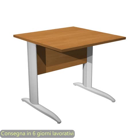 Scrivania lineare Easy - 80 x 80 x …