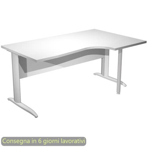 Scrivania Compact Destro Easy - 160 x 60/80/100 …