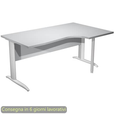 Scrivania Compact Destro Easy - 160 x 60/80/100 …