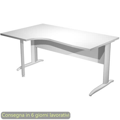 Scrivania Compact Sinistro Easy - 160 x 60/80/100 …