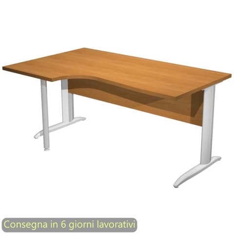 Scrivania Compact Sinistro Easy - 160 x 60/80/100 …