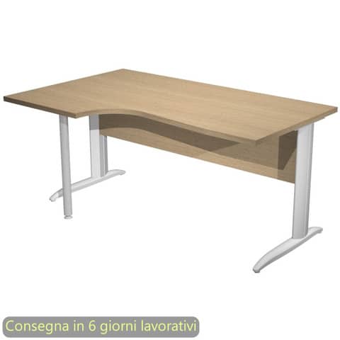 Scrivania Compact Sinistro Easy - 160 x 60/80/100 …