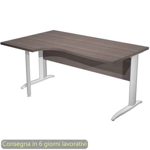 Scrivania Compact Sinistro Easy - 160 x 60/80/100 …