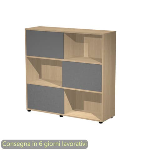 Libreria media Essence - 3 ante scorrevoli - …