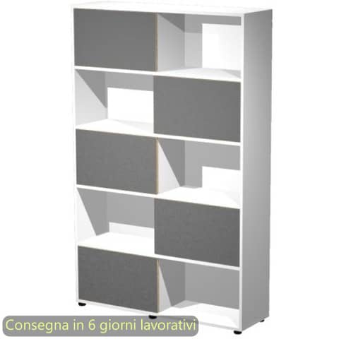 Libreria alta Essence - 5 ante scorrevoli - …