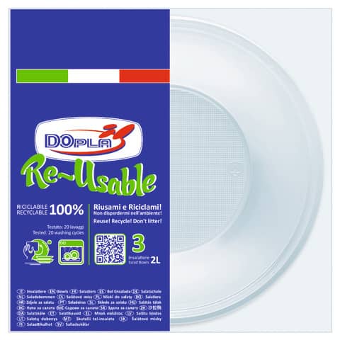 Insalatiera riutilizzabile - rotonda - diametro 13,5 cm …