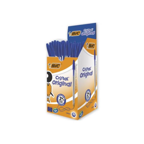 PENNA A SFERA CRISTAL BLU (50 PEZZI)
