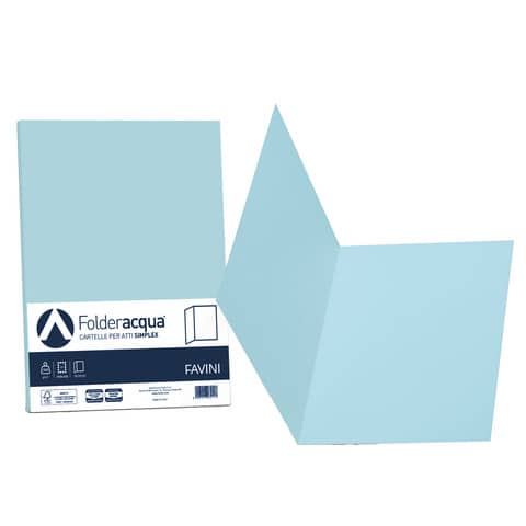 Cartellina semplice Acqua - 200 gr - A4 …
