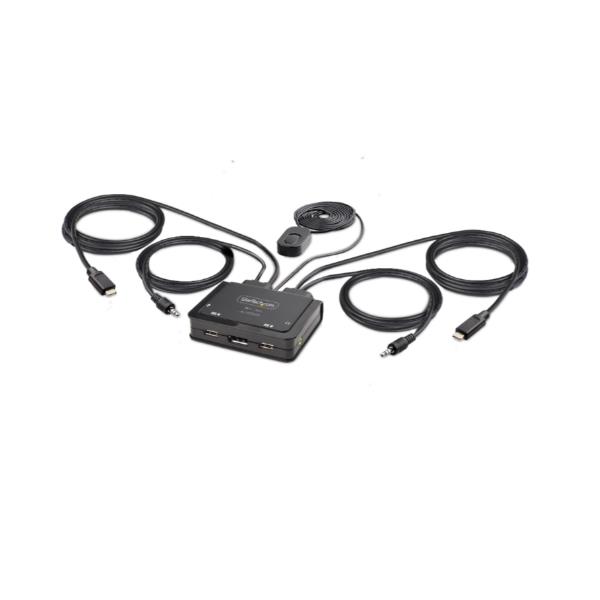 STARTECH KVM SWITCH USB-C A 2 PORTE, 4K