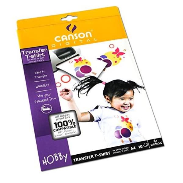 CANSON T-SHIRT TRANSFER PELLICOLA PER STAMPANTI LASER 21X29.7 …