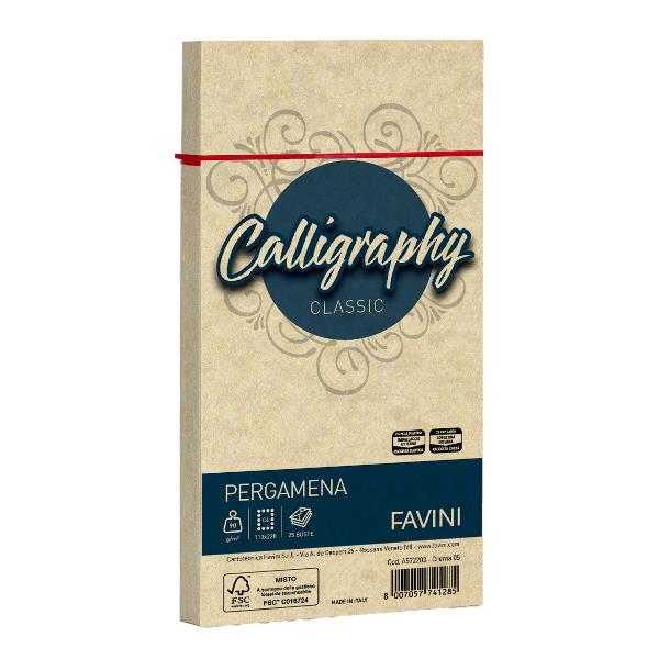 Busta Calligraphy Pergamena - 110 x 220 mm …