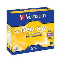 Verbatim - Scatola 5 DVD+RW - Jewel Case …