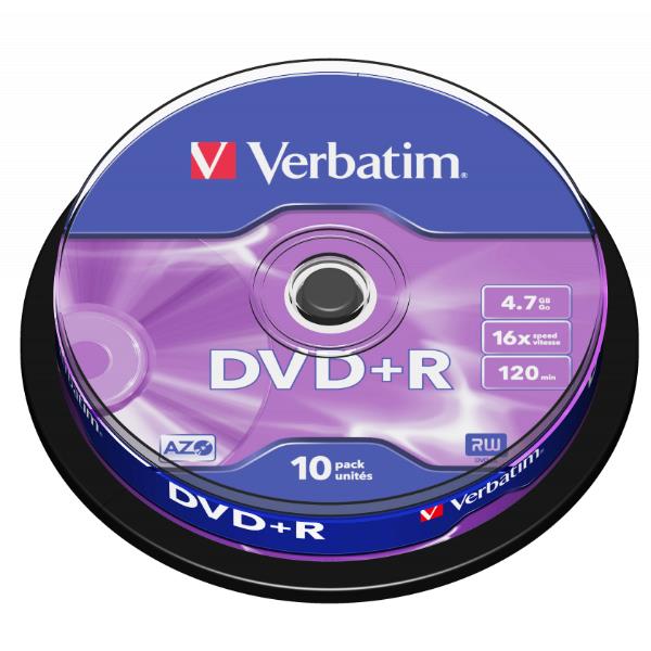 Verbatim - Scatola 10 DVD+R - silver - …