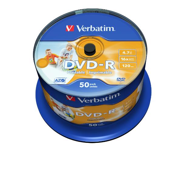 Verbatim - Scatola 50 DVD-R - stampabile - …