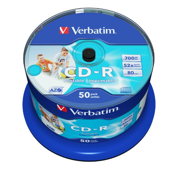 Verbatim - Scatola 50 CD-R Bulk Data Life …