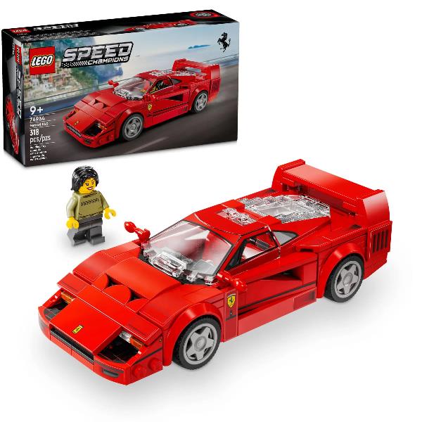LEGO SPEED CHAMPION SUPERCAR FERRARI F40 CON MINIFIGURA