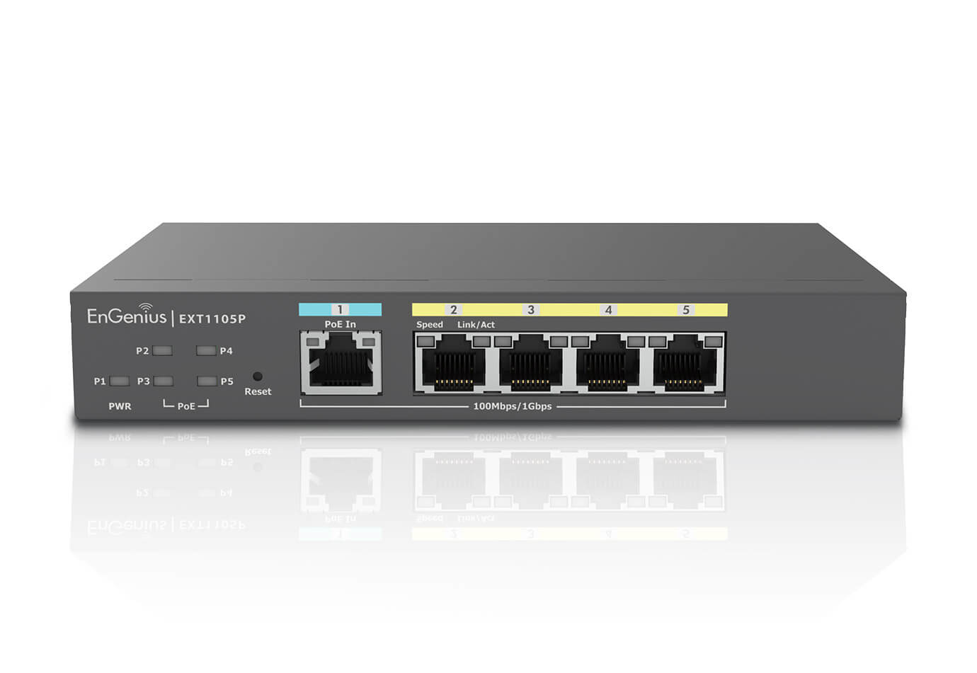 EnGenius EXT1105P, Gestito, L2, Gigabit Ethernet (10/100/1000), Supporto …